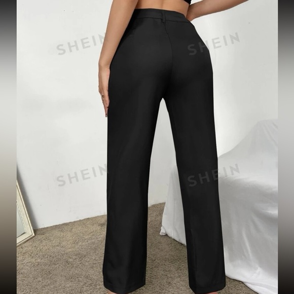 Shein Essnce High Waist Seam Detail Pants - Picture 2 of 5